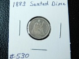1883 SEATED DIME VF