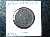 1846/6 LARGE CENT XF