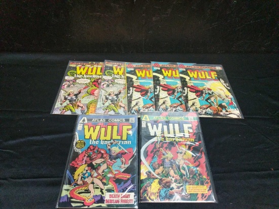 Wulf the Barbarian comic books 1-4 duplicates of 1 & 2