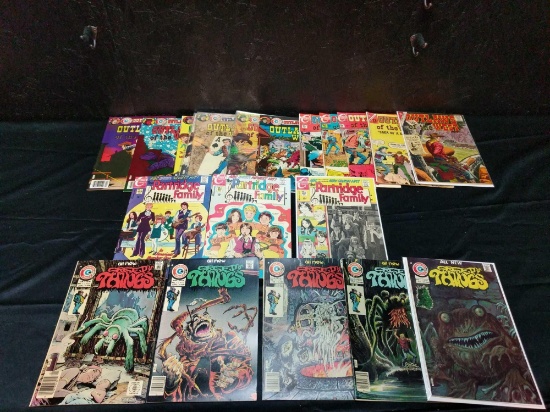 12 Outlaws of the West, 3 Partridge Family and 5 creepy things comic books