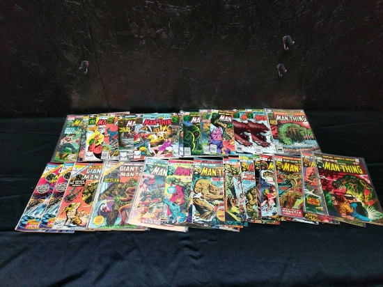 39 the Man-Thing comic books and giant size