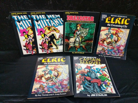 6 Marvel graphic novel books