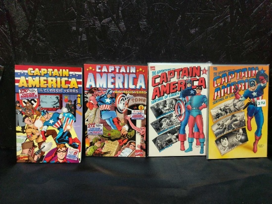 Six Captain America comic books
