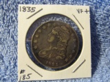 1835 BUST HALF VF+