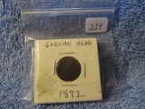 1866,72,79, INDIAN HEAD CENTS (3-COINS) LIGHT DAMAGE