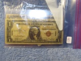 $5. OFF-CENTERED NOTE & 2-$1. SILVER CERTIFICATES INCL. HAWAII OVERPRINT