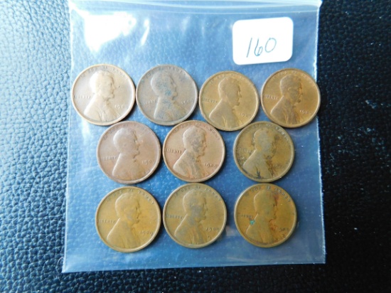 10-1909 LINCOLN CENTS