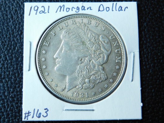 1921 MORGAN DOLLAR AU