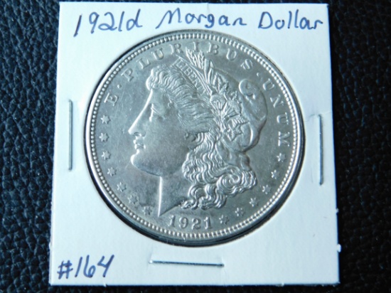 1921D MORGAN DOLLAR UNC
