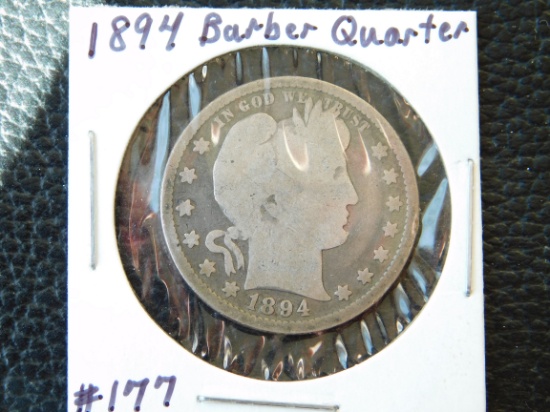 1894 BARBER QUARTER G