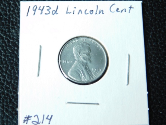 1943D LINCOLN STEEL CENT BU