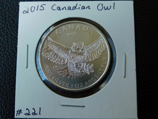 2015 CANADIAN SILVER OWL BU