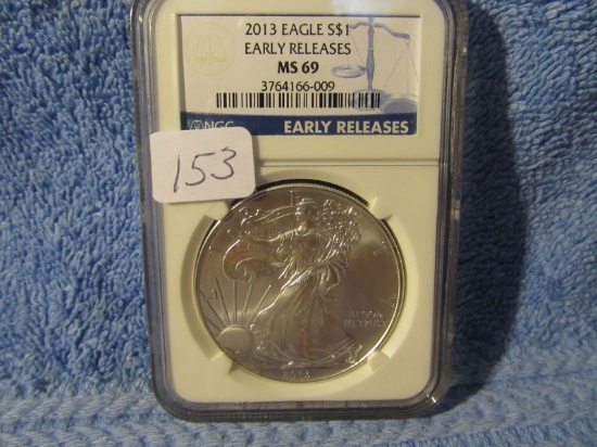 2013 U.S. SILVER EAGLE NGC MS69