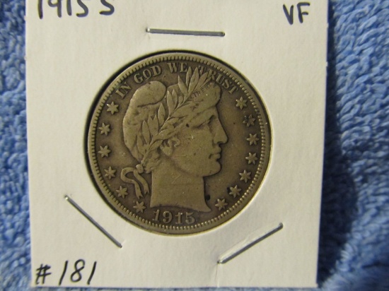 1915S BARBER HALF VF