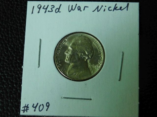 1943D JEFFERSON WAR NICKEL BU