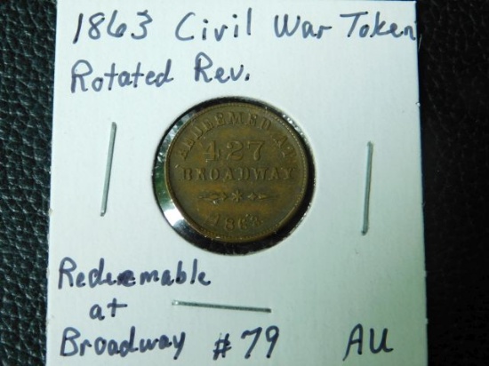 1863 CIVIL WAR TOKEN