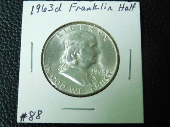 1963D FRANKLIN HALF BU