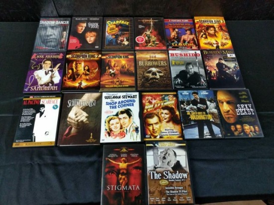 20 different used DVDs