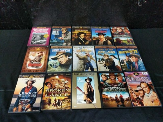 15 Western DVDs used