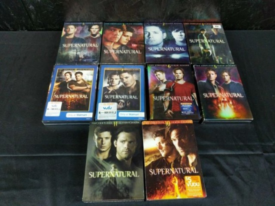 New Supernatural DVD collection 1-8, 10 & 11