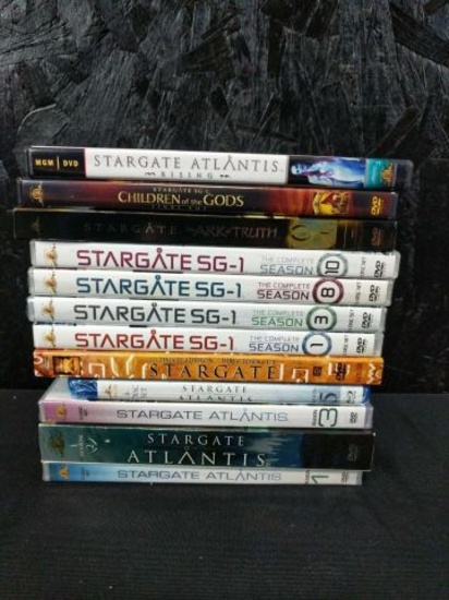 12 Stargate Atlantis and SG- 1 DVD collection