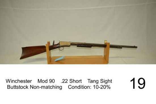 Winchester    Mod 90    .22 Short    Tang Sight    Buttstock Non-matching
