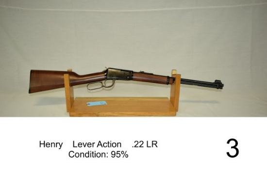 Henry    Lever Action    .22 LR    Condition: 95%