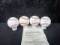 Hall of Famers Signed Baseball Lot of 4
