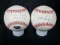 Warren Spahn & Al Lopez Signed Baseballs