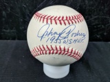 Johnny Podres 1955 W.S. MVP Auto'd ONL Baseball SGC