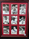 Cleveland Indians Signed Pictures Framed - Gene Bearden Estate