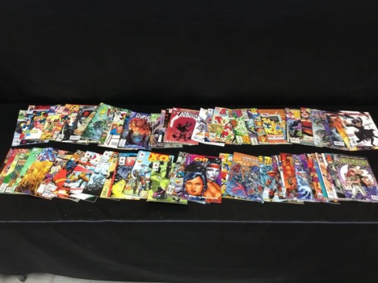 2 long boxes of comic books
