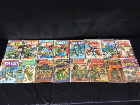 16 SGT. Fury and his howling commandos comic books