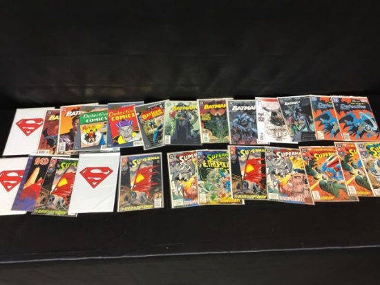 25 Superman & Batman comic books