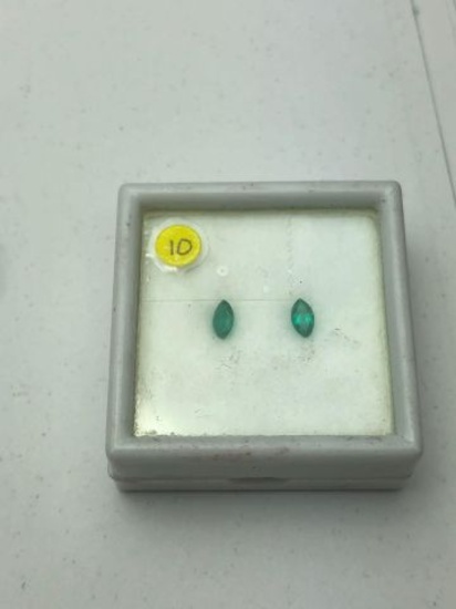 Emerald medium green-.43 carat total weight