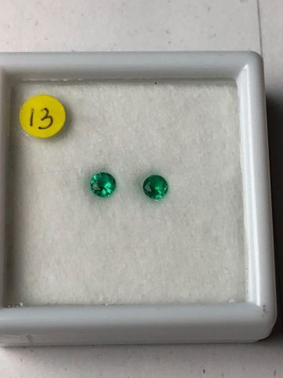 Emerald light green-.23 total carat weight