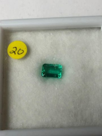 Emerald light green .80 carat