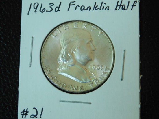 1963D FRANKLIN HALF BU