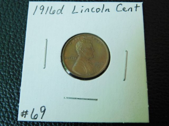 1916D LINCOLN CENT BU