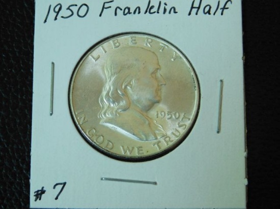 1950 FRANKLIN HALF BU FBL