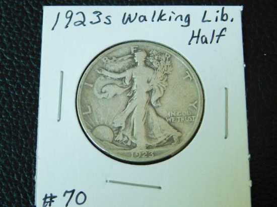 1923S WALKING LIBERTY HALF F