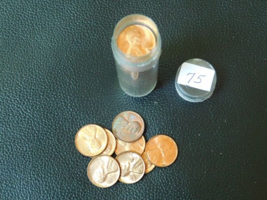 ROLL OF 50-1946 LINCOLN CENTS BU