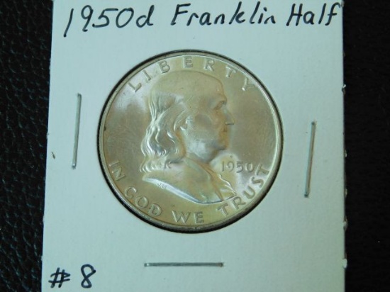 1950D FRANKLIN HALF BU FBL