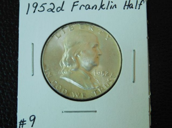 1952D FRANKLLIN HALF BU FBL