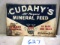 CUDAHYS MINERAL SIGN S.S.T. SCIOTA SIGN CO. KENTON 11 1/2'' X 18'' A LITTLE ROUGH WITH GREAT GRAPICS