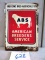 A B S AMERICAN BREEDERS SERVICE SIGN S.S.T. 13'' X20'' ROUGH AROUND EDGES