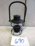 S.P.CO R.R. LANTERN WITH SHORT CLEAR  GLOBE