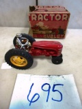 HUBLEY SCALE MODEL TRACTOR WITH ORG. BOX BOX IS VERY ROUGH