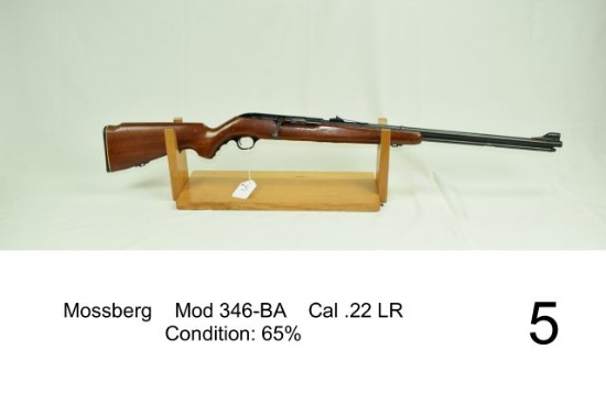 Mossberg    Mod 346-BA    Cal .22 LR    Condition: 65%