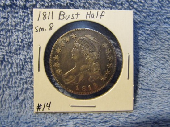 1811 SMALL-8 BUST HALF XF